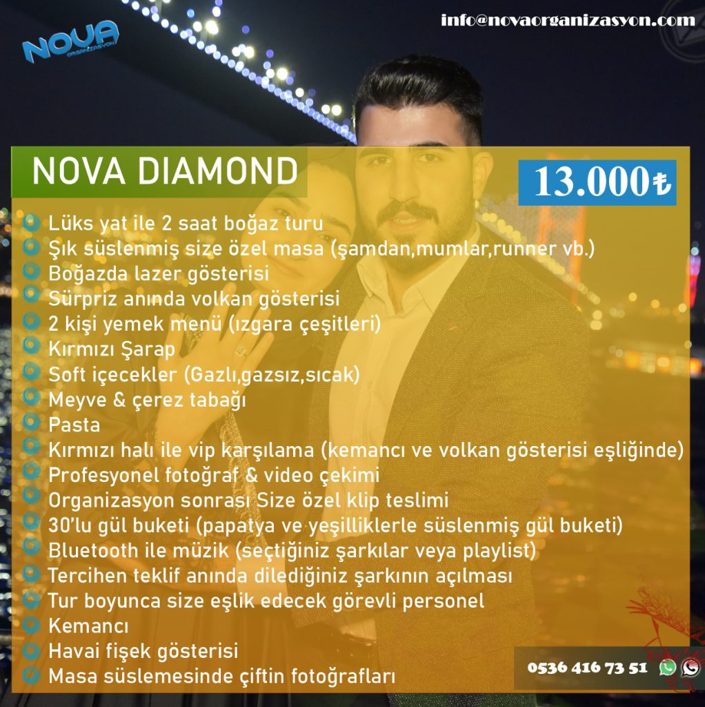 14 novadiamond 1022x1024 - Romantik Akşam Yemeği